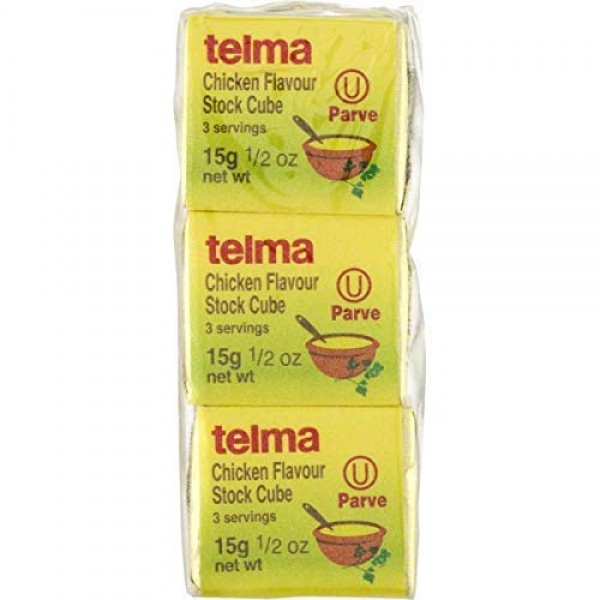 Telma Chicken flavor Stock Cubes, Parve. Kosher for Passover. 3/...