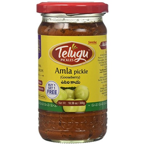 Telugu, Amla Gooseberry Pickle, 300 Gramsgm