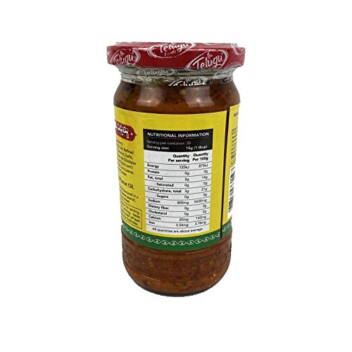 Telugu, Red Chilli Pickle, 300 Gramsgm