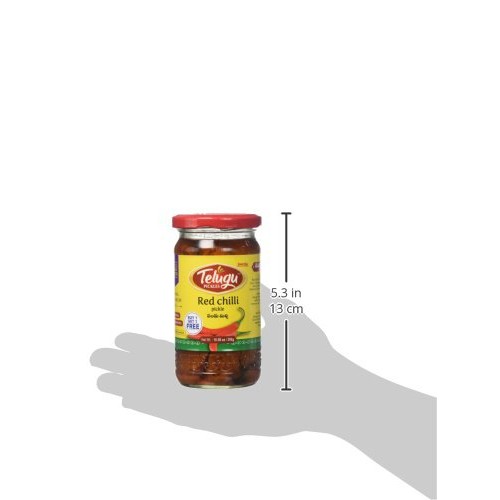 Telugu, Red Chilli Pickle, 300 Gramsgm