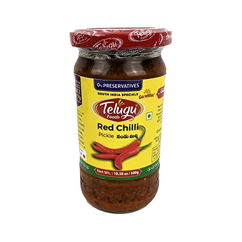 Telugu, Red Chilli Pickle, 300 Gramsgm