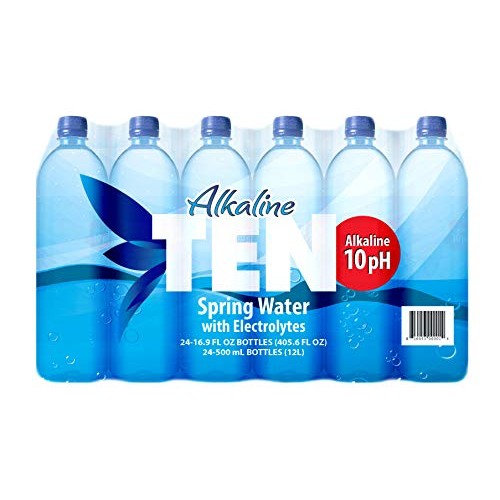 Ten Alkaline Spring Water, Ph 10, High In Electrolytes, 16.9 Oun