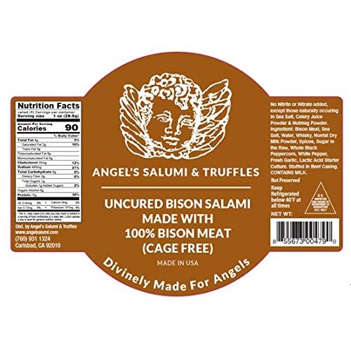 Angel Salumi Exotic Game Salami Crate - Salami Gift Box With Bis