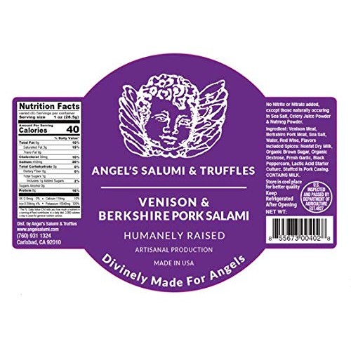 Angel Salumi Exotic Game Salami Crate - Salami Gift Box With Bis