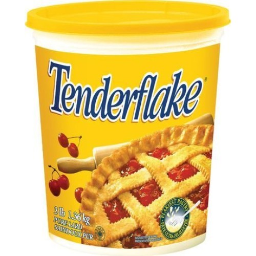 Canadian Tenderflake Pure Bakers Lard 1.36Kg 3 Pounds
