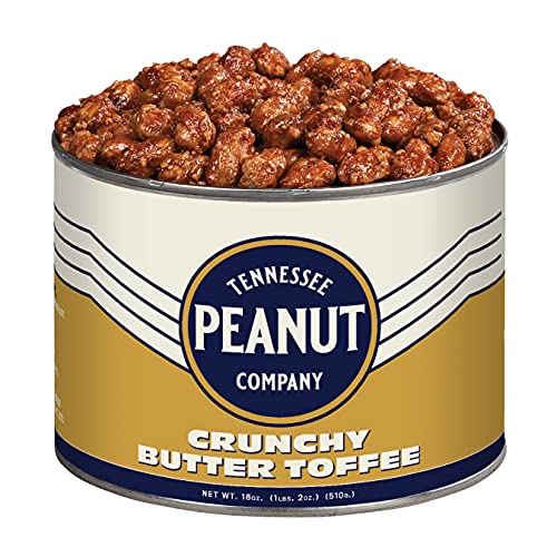 Crunchy Butter Toffee Peanuts - Tennessee Peanut Company - 18Oz