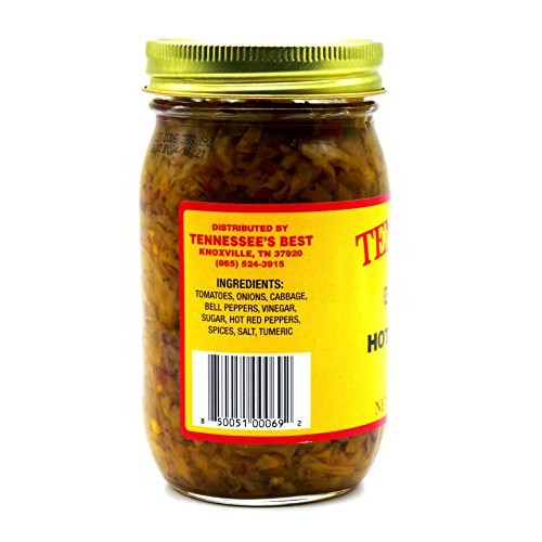 Tennessees Best Old Fashion Hot Chow Chow Relish 2 Pack - 16 Oz