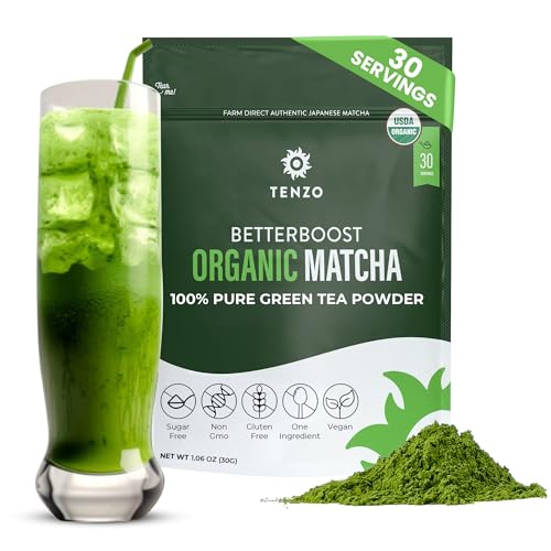Tenzo Matcha Green Tea Powder - Matcha Powder USDA Organic Premi...