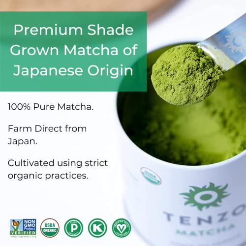 Tenzo Matcha Green Tea Powder | USDA Organic Ceremonial Grade – ...