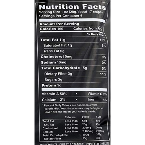 Terra Plain Sweet Potato Chips, 6 Ounce