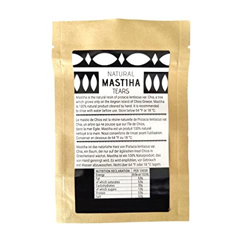 Chios Mastiha Tears Gum Greek 100% Natural Mastic Packs From Mas...