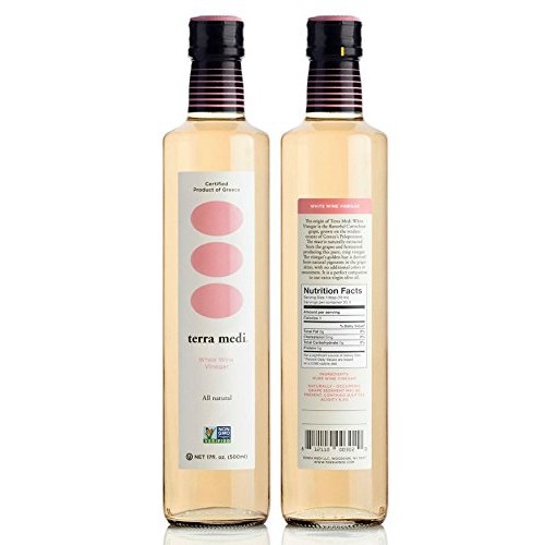 Terra Medi Greek White Wine Vinegar, 17 Ounce