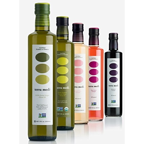 Terra Medi Greek White Wine Vinegar, 17 Ounce