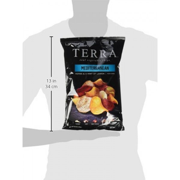 TERRA Vegetable Chips, Mediterranean Garlic & Herbs, 6.8 Ounce