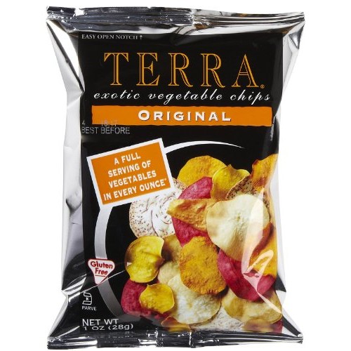 Terra Exotic Vegetable Chips, Original, Snack Size, 1 Oz, 24 Pack