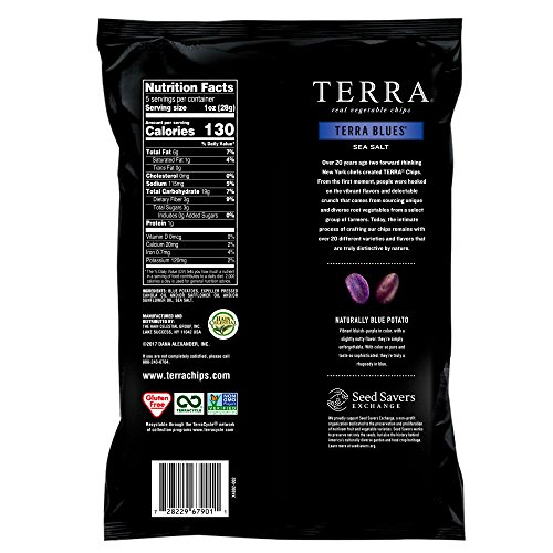 Terra Blues Chips With Sea Salt, 5 Oz. Pack Of 12