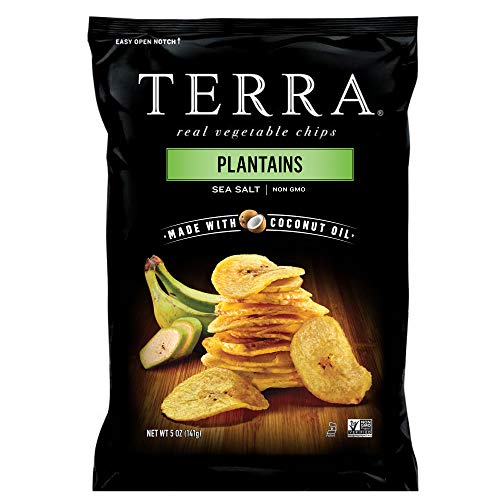 Terra Plantains Chips With Sea Salt, 5 Oz Pack Of 12