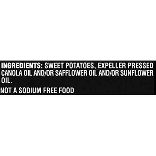 Terra Sweet Potato Chips, No Salt Added, 6 Oz. Pack Of 12