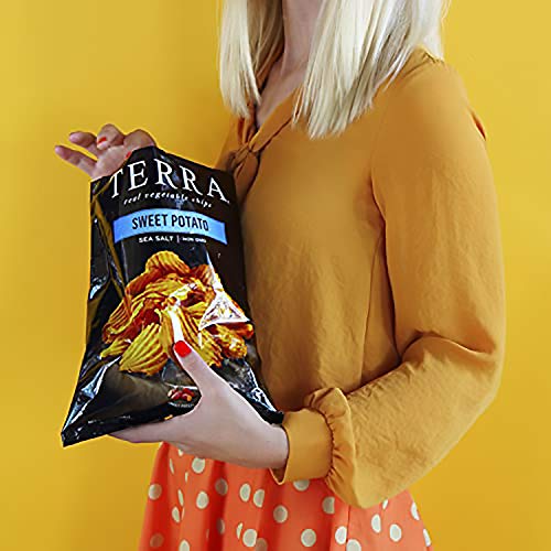 Terra Sweet Potato Vegetable Chips With Sea Salt, 6 Oz Pack Of 12