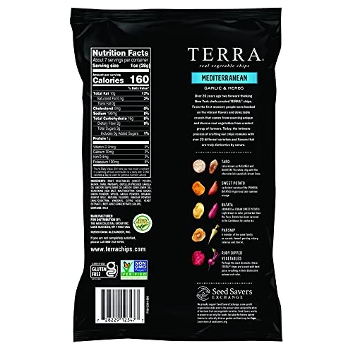 Terra Mediterranean Chips, 6.8 Oz.