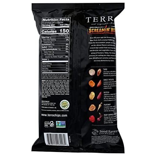 Terra Vegetable Chips Screamin Hot oz, 5 Ounce