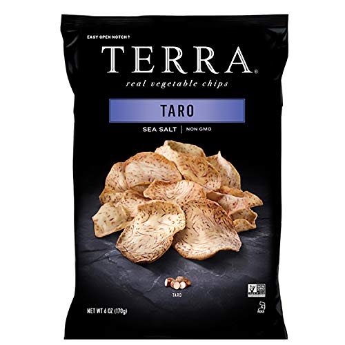 Terra Taro Vegetable Chips With Sea Salt, 6 Oz Pack Of 12