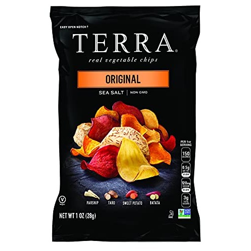 Terra Original Chips With Sea Salt, 1 Oz. Pack Of 24