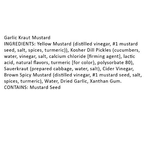 Terrapin Ridge Farms Garlic Kraut Mustard 8 Ounce Garlic Kraut