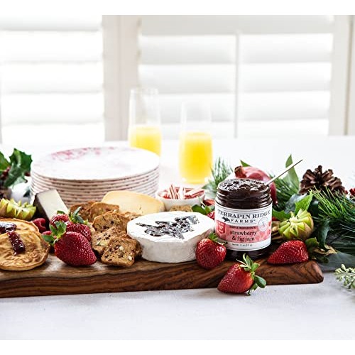 Terrapin Ridge Farms Gourmet Vegan Strawberry and Fig Jam, Use a...