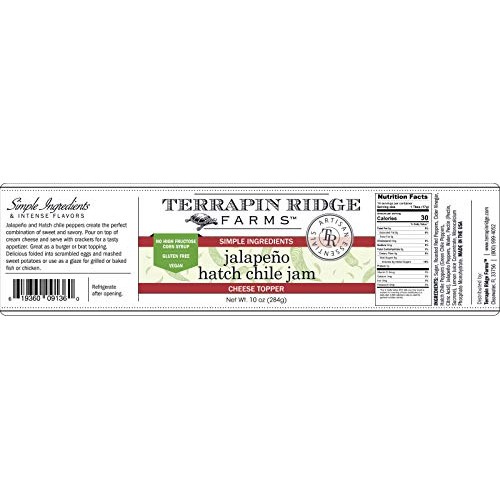 Terrapin Ridge Farms Jalapeno Hatch Chile Jam – One 10 Ounce Jar