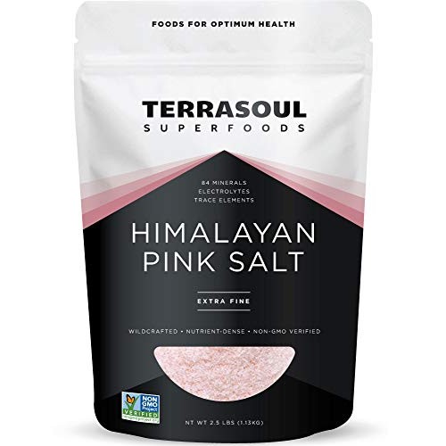 Terrasoul Superfoods Himalayan Pink Salt, 2.5 Lbs - Extra Fine |