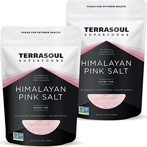 Terrasoul Superfoods Himalayan Pink Salt, 5 Lbs 2 Pack - Extra...