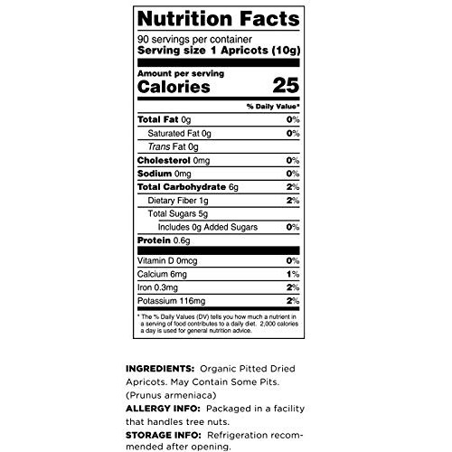 Terrasoul Superfoods Organic Apricots, 6 Lbs 3 Pack - Sun-Drie