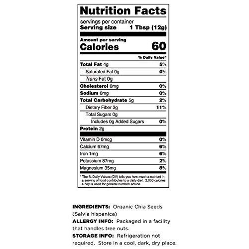 Terrasoul Superfoods Organic Black Chia Seeds, 2.5 Pounds