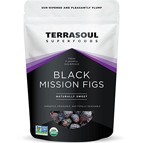 Terrasoul Superfoods Organic Black Mission Figs, 1 Lb - Fresh | ...