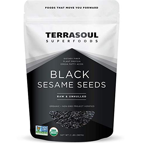 Terrasoul Superfoods Organic Black Sesame Seeds, 2 Lbs - Raw | U