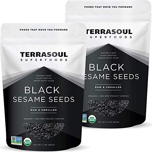 Terrasoul Superfoods Organic Black Sesame Seeds, 4 Lbs 2 Pack
