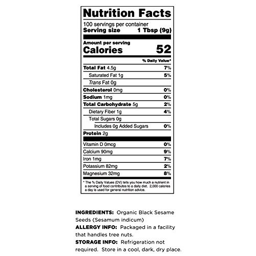 Terrasoul Superfoods Organic Black Sesame Seeds, 6 Lbs 3 Pack