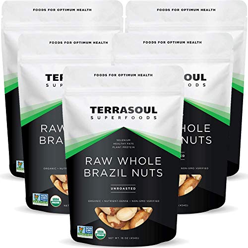 Terrasoul Superfoods Organic Brazil Nuts, 5 Lbs 5 Pack - Raw |