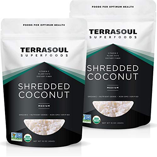 Terrasoul Superfoods Organic Coconut Flakes, 2 Lbs 2 Pack - Me