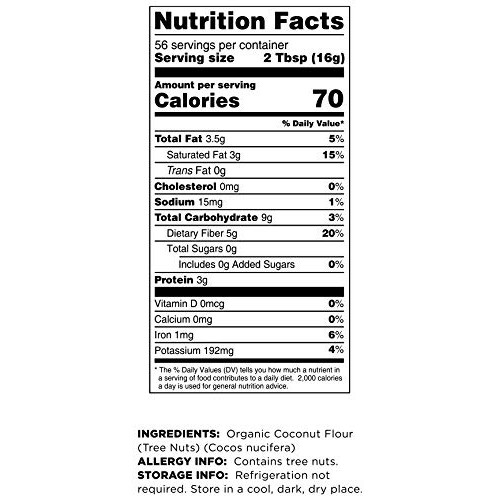 Terrasoul Superfoods Organic Coconut Flour, 4 Lbs - Gluten-Free