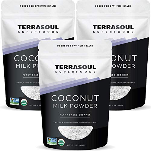 Terrasoul Superfoods Organic Coconut Milk Powder, 3 Lbs 3 Pack...