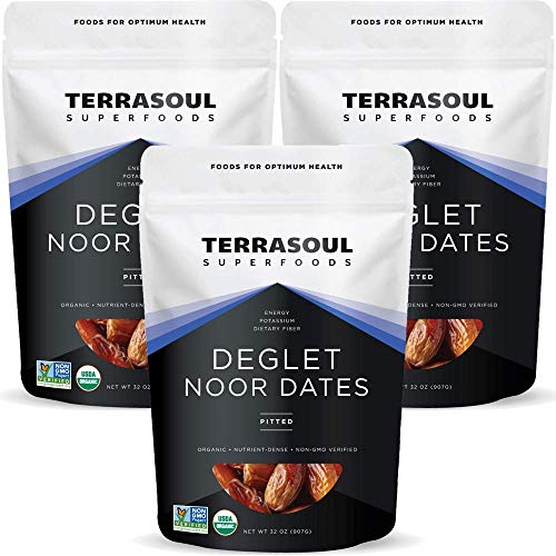 Terrasoul Superfoods Organic Deglet Dates, 6 Lbs 3 Pack - Pitt