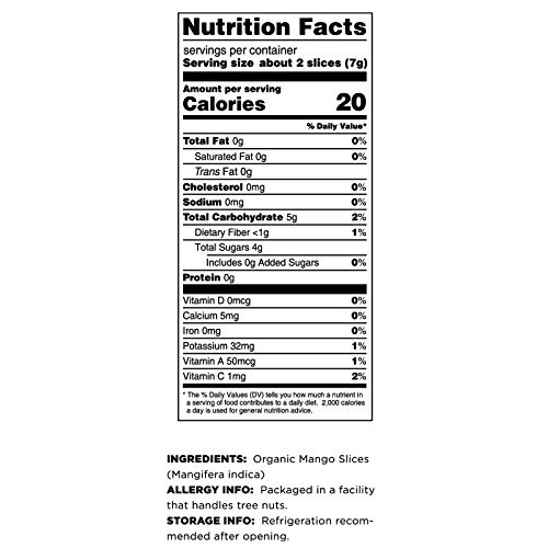 Terrasoul Superfoods Organic Dried Mango Slices, 16 Oz - Natural