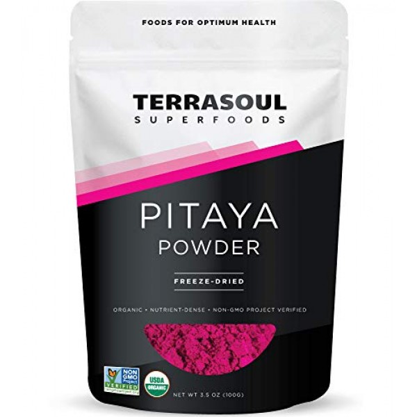Terrasoul Superfoods Organic Freeze-Dried Pitaya Powder Dragon ...