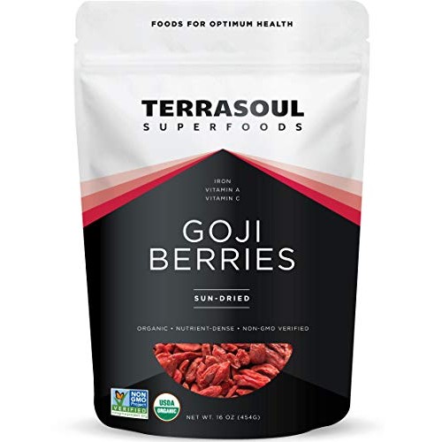 Terrasoul Superfoods Organic Goji Berries, 16 Oz - Large Size |