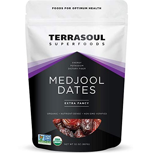 Terrasoul Superfoods Organic Medjool Dates, 2 Lbs - Soft Chewy T