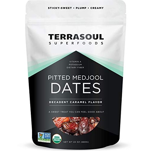 Terrasoul Superfoods Organic Pitted Medjool Dates, 1.5 Lbs - Pit