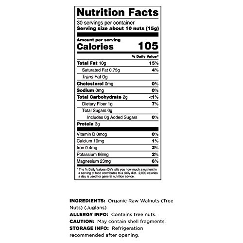 Terrasoul Superfoods Organic Raw Walnuts, 2 Lbs 2 Pack - Chand...