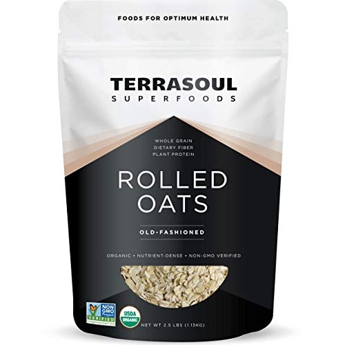 Terrasoul Superfoods Organic Rolled Oats, 2.5 Lbs - Gluten-Free